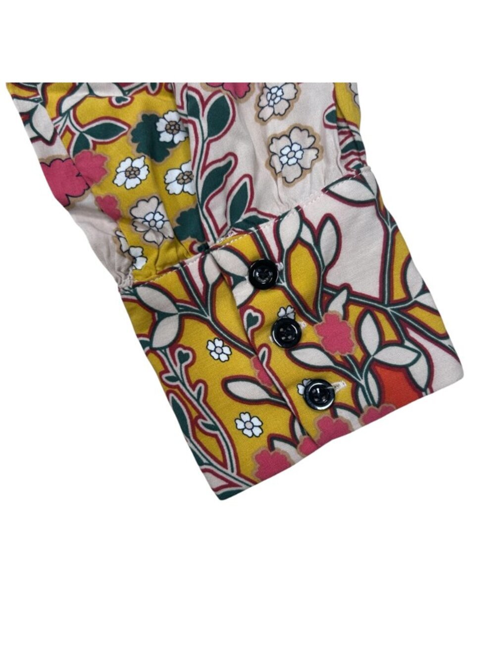 Natural Life Twiggy Retro XS Mini Dress Kimono Floral Lightweight 3/4 Sleeve - Picture 6 of 9